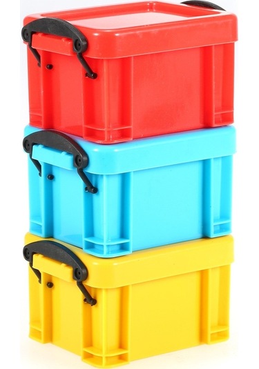 Didadodo Rc Araçlar İçin Plastik Depolama Kutusu - Kırmızı, Sarı, Mavi Renk Seçenekleri, Pratik Kapaklı