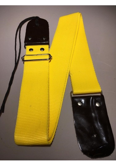Gitar Askısı Sarı Renk Deri Uçlu