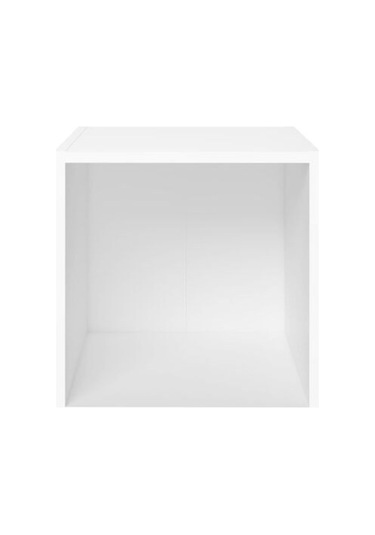 Tdesıgno Gülan Kitaplıklı Televizyon Sehpası - Ünitesi -kitaplık-beyaz 180 Cm 8 Raflı Beyaz