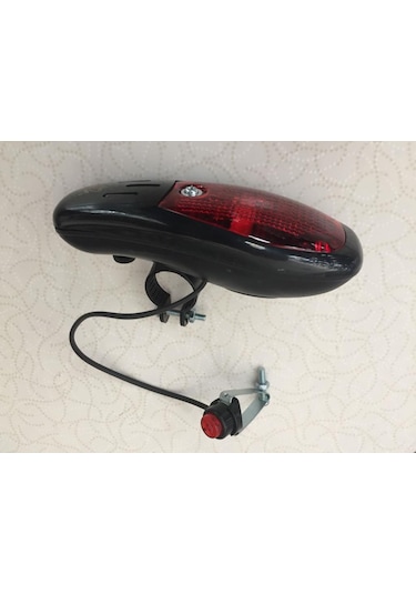 Bisiklet 8 Sesli Pilli Korna Siren Siyah - Kırmızı