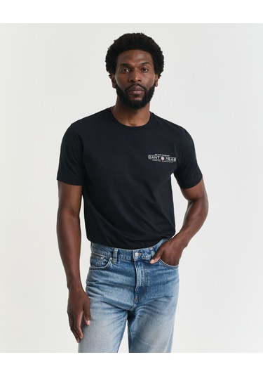 Gant Erkek T-shırt 2044017-005 Siyah