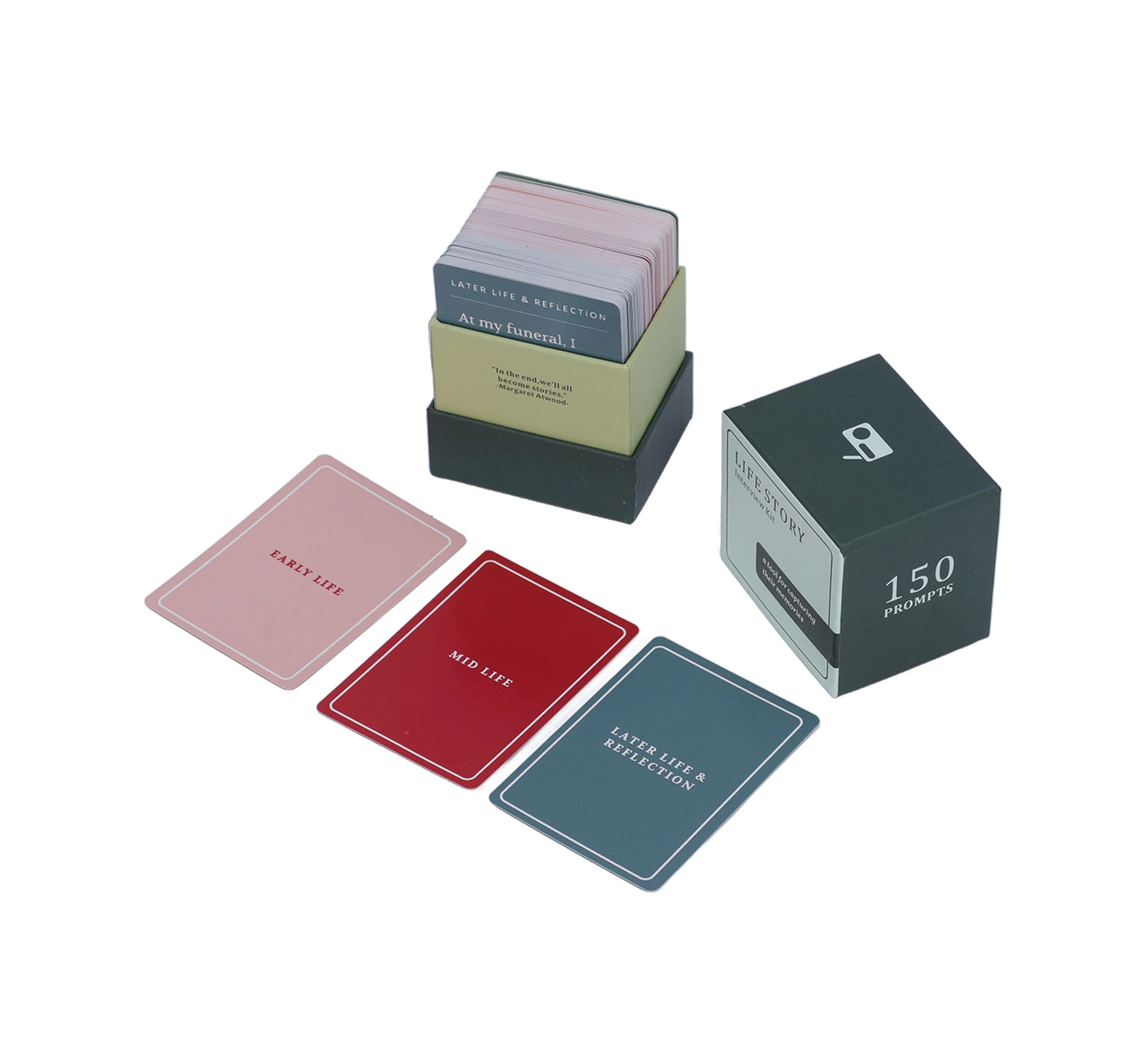 Wezone Aile Konuşma Kartları - 150 Profesyonel Soru İle Yaşam Hikayelerini Keşfedin, Duyusal Bağlantı Kurun, Anıları Saklayın