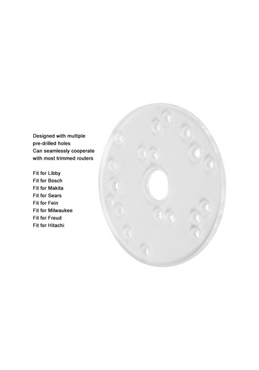 Lemestar Yüksek Kaliteli Akrilik Yönlendirici Taban Plakası - Ahşap İşleme İçin Evrensel Uyumlu Yardımcı Araç