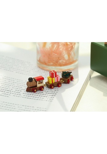 Novahub Noel Trenli Mekanik Müzik Kutusu - Kurmalı Hareketli Dekoratif Hediye, Küçük