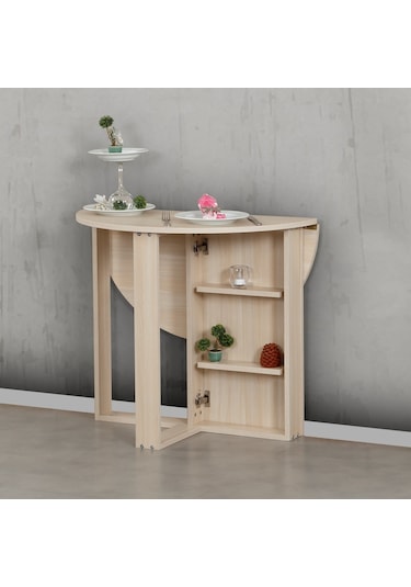 Pasifichome Middle Açılır Kapanır Mutfak Masası Meşe / Yuvarlak Yemek Masası
