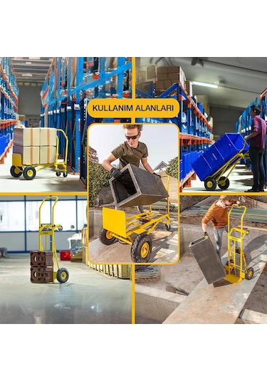 Stanley Mt520 150/200kg Endüstriyel Çok Fonksiyonlu El Arabası