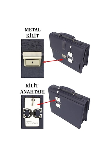 Case Club 2011 Evrak Tipi Erkek El Ve Omuz Çantası Lacivert