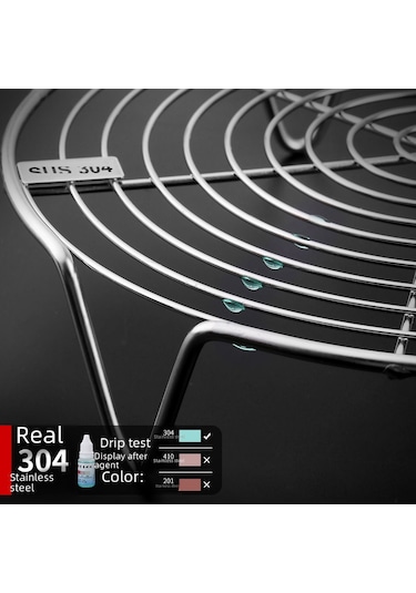 Xiyyadms 304 Çelik Gönüllü, Fırın, Mikrodalga Ve Sıvama İçin Ev Kabineleri, Yüksek Ayaklı Tasarım, 18 Cm - Ev Mutfak Araçları Diğer