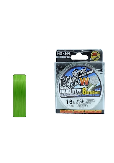 Gosen W8 Hard Type 150m A.yeşil Pe 0.5-0.117 Mm İp Misina