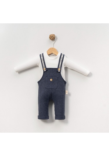 Çakar Bebe 3-18 Aylık Erkek Slopet Tulum-7026173 - Füme Füme