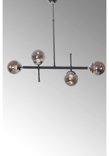 Luzarana Optik 4 Lü Krom Siyah Metal Gövde Füme Camlı Tasarım Lüx Sar... Çok Renkli