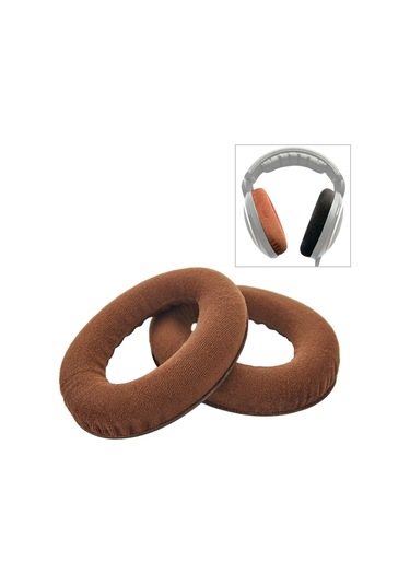 Sennheiser Hd515 / Hd555 / Hd595 / Hd598 / Hd558 / Pc360 Flanel Kulaklık Yastık Kılıfı Kulaklıklar Ton Ayarlama Pamuklu Yedek Kulak Yastıkları Kahverengi