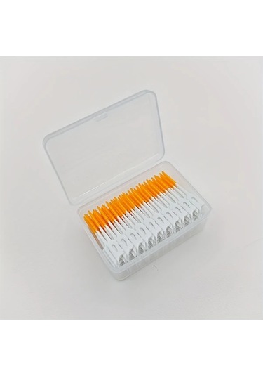 Willowhaven 200 Adet Turuncu Diş Arası Fırçası Yumuşak Uç Formaldehitsiz Ergonomik Plak Temizleme