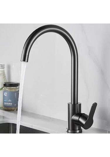 Mutfak Musluğu Döndürülebilir Sıcak Ve Soğuk Çamaşır Yıkama Lavabo Musluk, G Tek Soğuk Evrensel Spout Fırçalanmış Paslanmaz Çelik