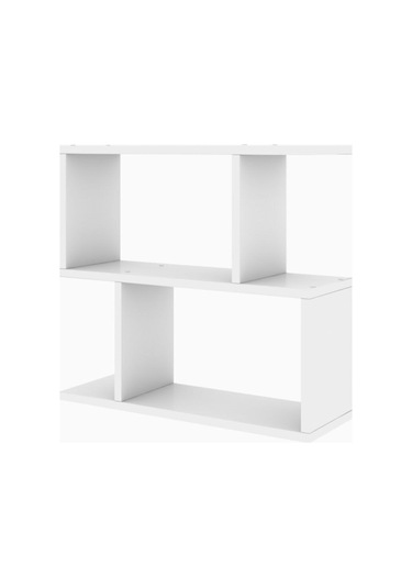 Decormet Lale Yan Sehpa Beyaz Beyaz