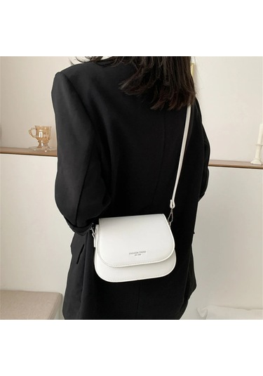 Fosenze 2023 Yaz Modası Kadın Çapraz Sırt Çantası - Geniş Kapasiteli Şık Siyah Omuz Çantası Siyah