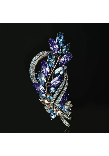 Üst Düzey Zarif Renkli Içi Boş Yaprak Broş Palto Kardigan Takım Pim Broş M1-3-3244 M1-3-3244 Çok Renkli