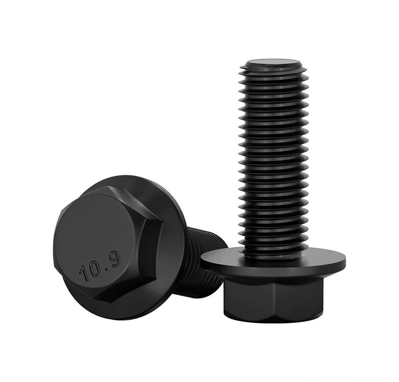 Flanşlı Civata Siyah M6x45 20 Adet Akb 8.8 Dın6921 Galvaniz Kaplama -