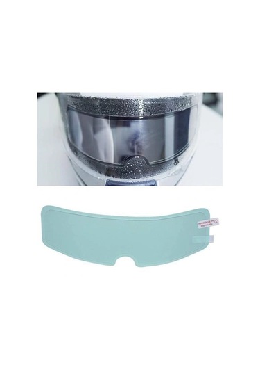 Buffer Buğu Önleyici Motosiklet Kaskı Vizörü Su Geçirmez Dayanıklı Çizik Koruma Lens Filmi Çok Renkli