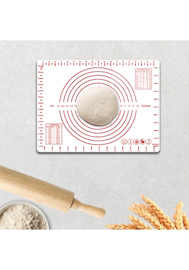 Cam Hamur Açma Matı Düz Renk - Beyaz 30cm X 40cm