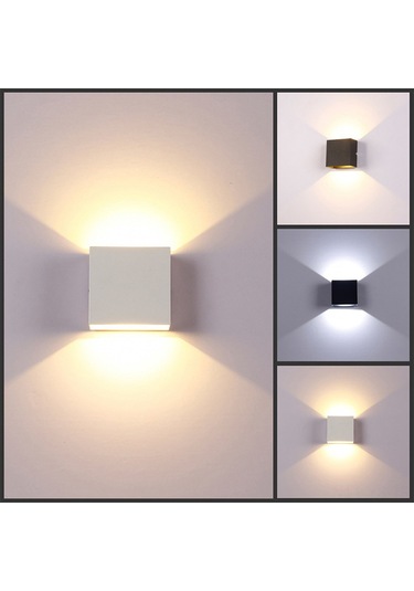 Yunboo Alüminyum Modern Led Duvar Lambası - 6w 3000k Isı Işığı - Koridor, Salon, Yatak Odası Uygun Diğer