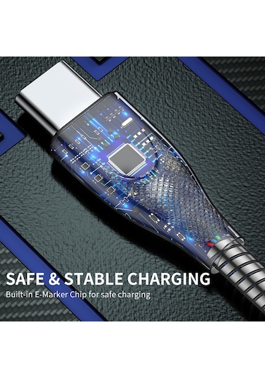 Cbtx Enkay Hat 2 M Type-c-To Type-C PD 100 W Hızlı Şarj Veri Kablosu