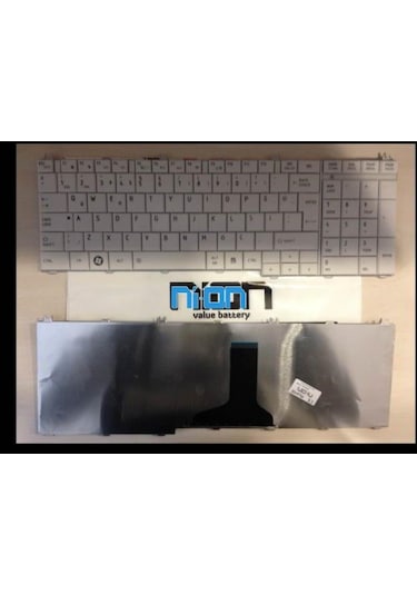 Nion Toshiba Satellite C660d Uyumlu Laptop Notebook Klavye Beyaz Tr