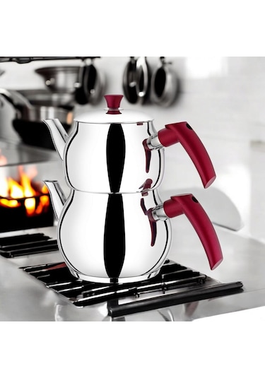 Viola Paslanmaz Çelik Çaydanlık Orta Boy 1,2 Lt/ 1,9 Lt