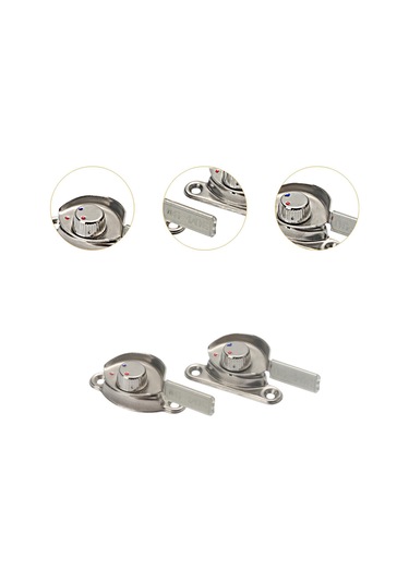 Suntek 2 Adet Kapı Hilal Kilitleri Ofis Çiftlik Otel Için 6.5 Cmx2,4 Cm