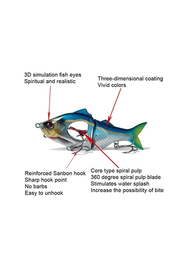 23g/11.5cm Uzun Döküm Yavaş Batan İplik Çok Bölümlü Deniz Balıkçılığı Tatlı Su Yemleri 02