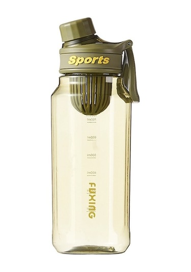 Rogfer Çay Süzgeci İle 750ml Büyük Kapasiteli Açık Taşınabilir Spor Fitness Su Bardağı Yeşil Yeşil Yeşil