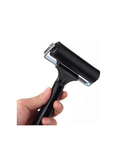 Kaymaz Saplı 4 İnç Kauçuk Rulo, Baskı Ve Yapıştırıcı İçin Profesyonel Sanat Malzemeleri B