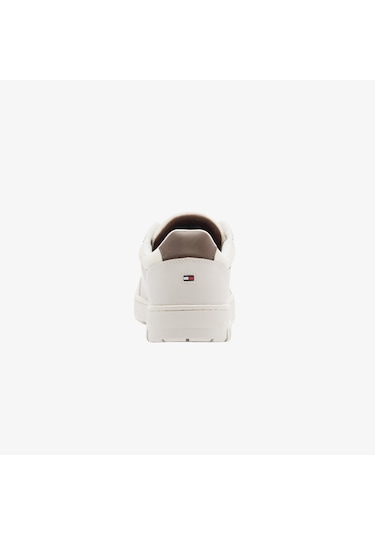 Tommy Hilfiger Deri Logolu Erkek Bej Sneaker Fm0fm05467 Bej