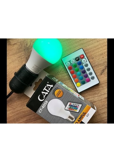 Ct 4058 9w Rgb Ampül Kumandalı RGB