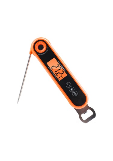 Samdoo Katlanabilir Lcd Ekranlı Yiyecek Termometresi Ve Bira Açacağı -50 C - 300 C Turuncu
