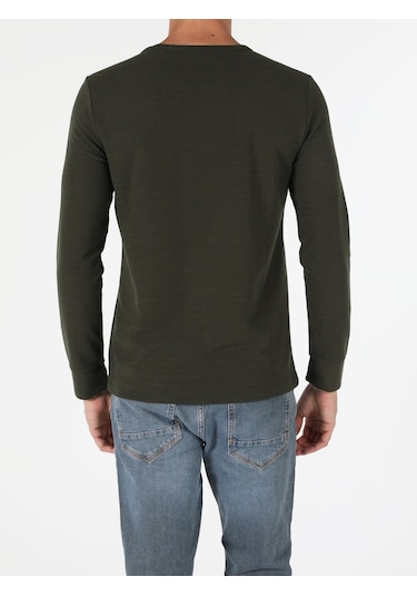 Colin'S Regular Fit Haki Erkek Tişört Cl1057212_Q1.V1_Kha Haki