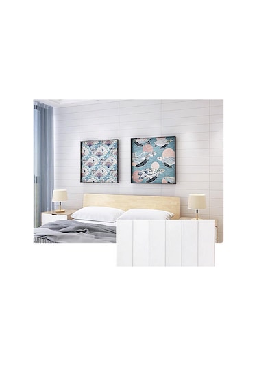 3d Lambiri Tahta Model 70x500cm Kendinden Yapışkanlı Duvar Kağıdı Esnek Köpük Panel Nw43 70x500cm
