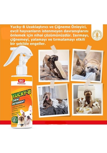 Bio Petactive Isırma Çiğneme Tırmalama Engelleyici Uzaklaştırıcı Kedi Köpek Spreyi 250 ML