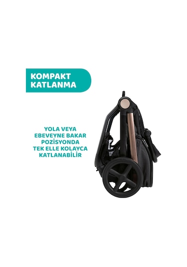 Chicco Mysa Bebek Arabası Black Satın 05087026450000