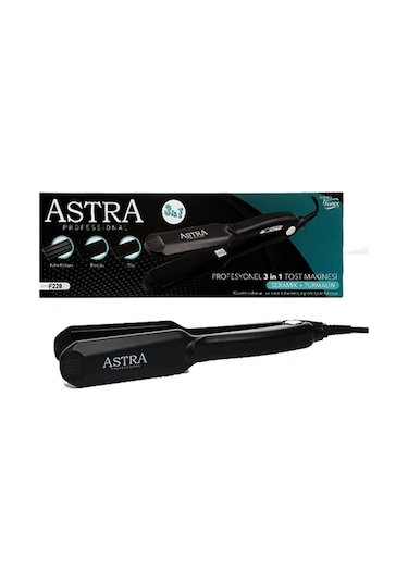 Astra F228 Profesyonel 3 in 1 Tost Saç Düzleştirici