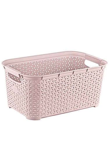 Hobby Life Rattan Köşeli Çamaşır Sepeti 26lt