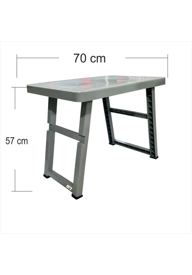 M3decorium Büyük Açılır Kapanır Ayaklı Portatif Kamp Balkon Bahçe Plaj Havuz Gri