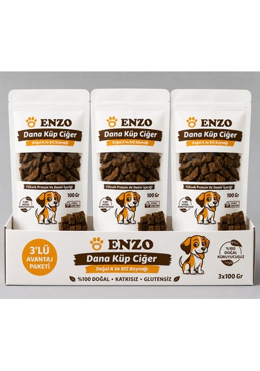 Enzo Dana Küp Ciğer Avantaj Paketi 3x100 Gr.