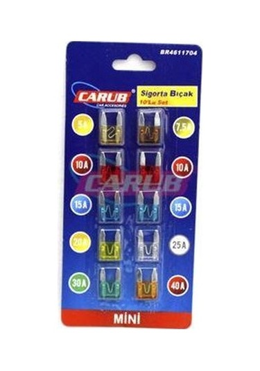 Carub Sigorta Bıçak Mini 10lu Set N11.31