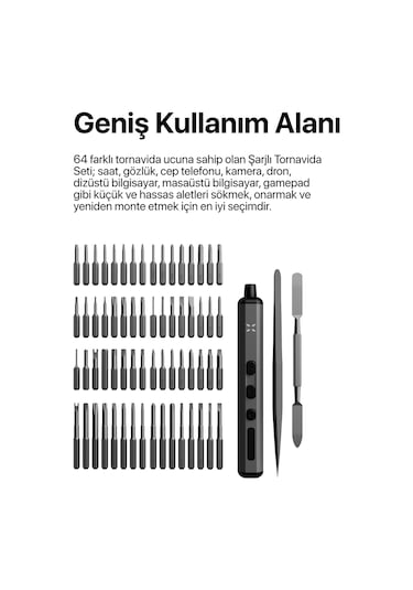 Akıllı Takip Edilebilr Cüzdan Ve 68 Parça Tornavida Seti