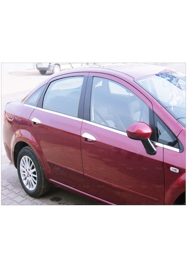 Famsotomotiv Fiat Linea Krom Cam Çıtası 8 Prç. 2007 Ve Üzeri P.Çelik