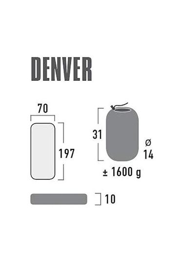 High Peak Denver Şişme Mat Yeşil Çok Renkli