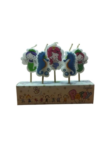 Kika Joy Deseni Doğum Günü Mumu Deniz Kızı