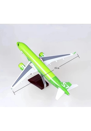 1/80 Ölçek Airbus A320 Neo S7 Airlines 47 Cm Model Uçak