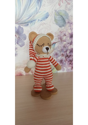 Amigurumi Uykucu Ayıcık 30 Cm